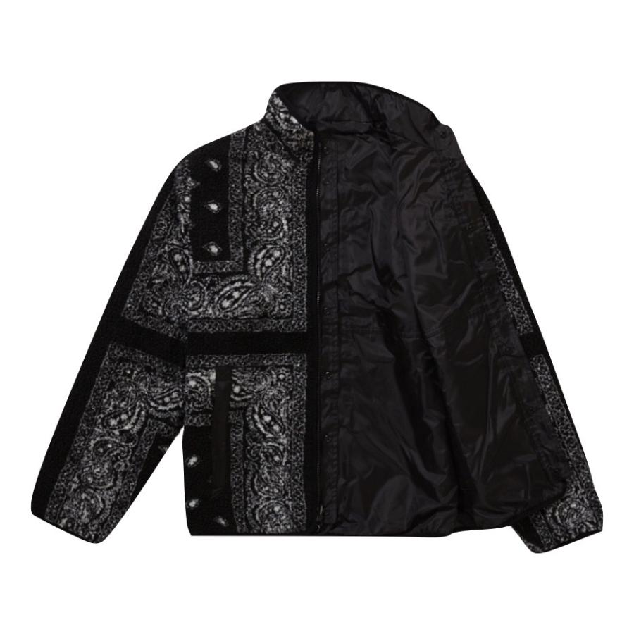 SUPREME Reversible Bandana Fleece Jacket Black Outer シュプリーム リバーシブル バンダナ  フリース ジャケット ブラック アウター :sup-item-0835b:fashionplate Yahoo!ショップ - 通販 -  Yahoo!ショッピング