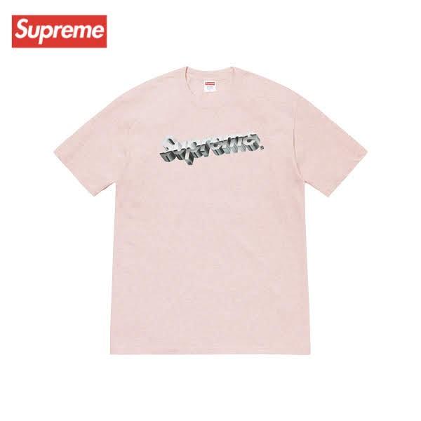 Supreme Chrome Logo Tee Heather Pink ss シュプリーム クロームロゴtシャツ ヘザーピンク 年春夏 Flapjackie Com Ar