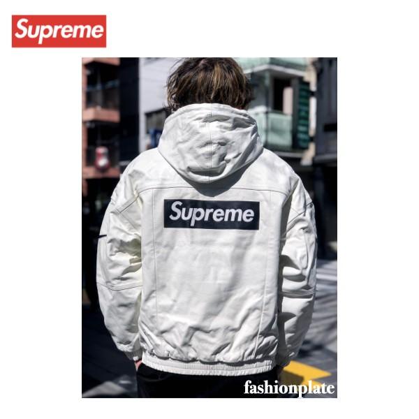 supreme nike leather jacket