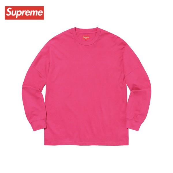 6colors】Supreme Overdyed L/S Top Long sleeve T-shirt 2020SS 