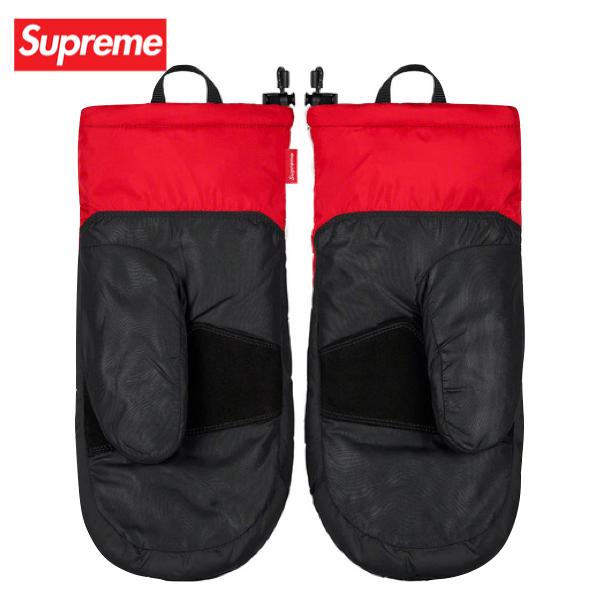3colors】Supreme x The North Face S Logo Nuptse Mitts 2020AW 