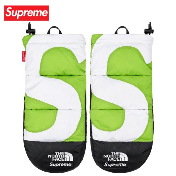 3colors】Supreme x The North Face S Logo Nuptse Mitts 2020AW 