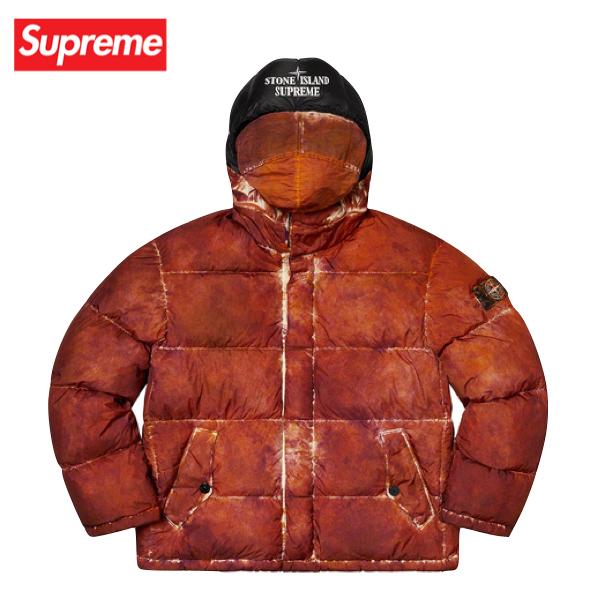 3colors】Supreme×Stone Island Painted Down Jacket 2020AW 