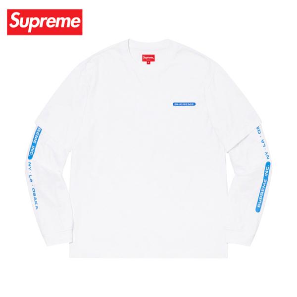 4colors】Supreme Inc. Paneled L/S Top Long sleeve shirt 2021SS 