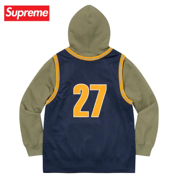 【3colors】Supreme Basketball Jersey Hooded Sweatshirt 2021SS シュプリーム バスケットボール  ジャージ パーカー 2021年春夏 :sup-item-1244:fashionplate Yahoo!ショップ - 通販 - 