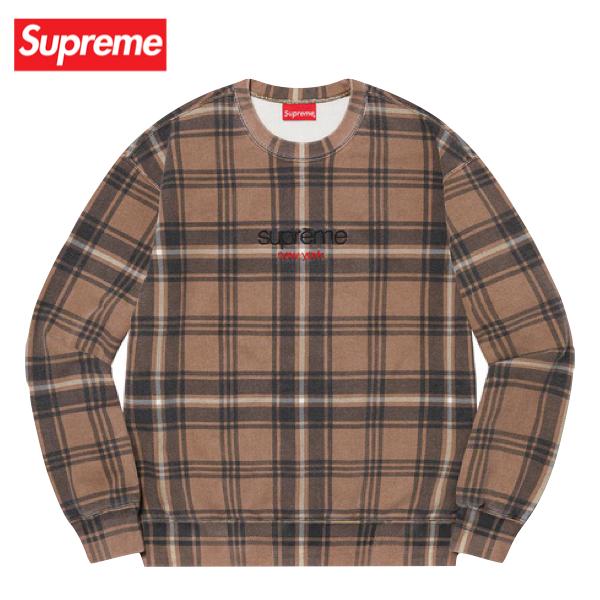 3colors】Supreme Plaid Crewneck 2021SS シュプリーム チェック 3colors】Supreme Plaid Crewneck 2021SS シュプリーム チェック