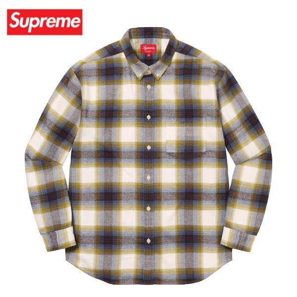 3colors】Supreme Brushed Plaid Flannel Shirt 2022SS シュプリーム 