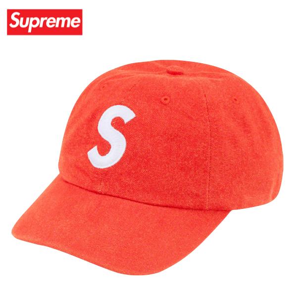 新作 logo s supreme デニム sロゴ シュプリーム 6パネル キャップ