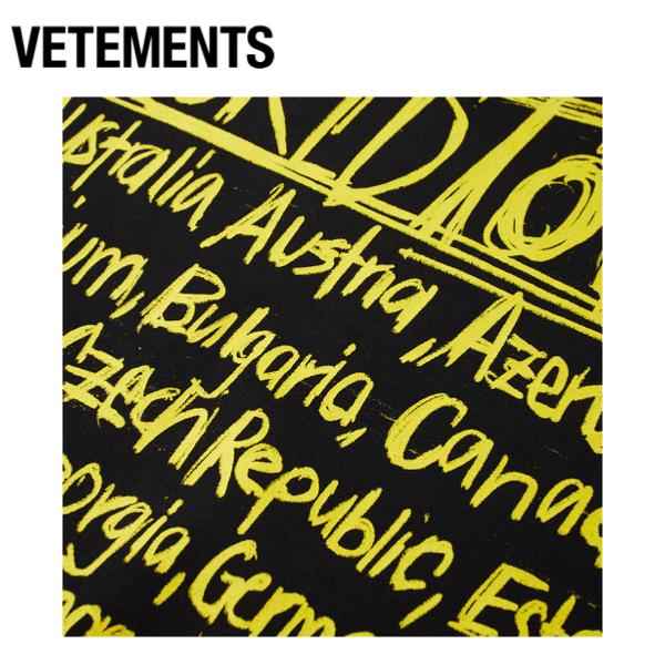 VETEMENTS WORLD TOUR OVERSIZED TEE 2020SS ヴェトモン ワールド VETEMENTS WORLD TOUR OVERSIZED TEE 2020SS ヴェトモン ワールド