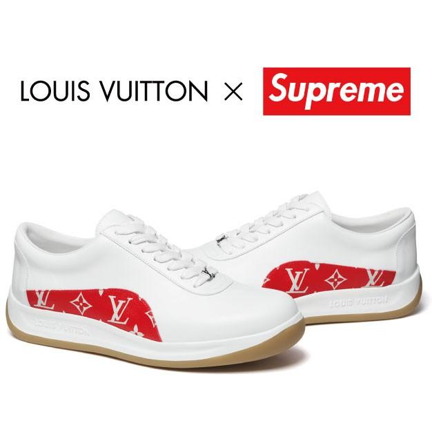 LOUIS VUITTON supreme コラボ スニーカー サイズ5-