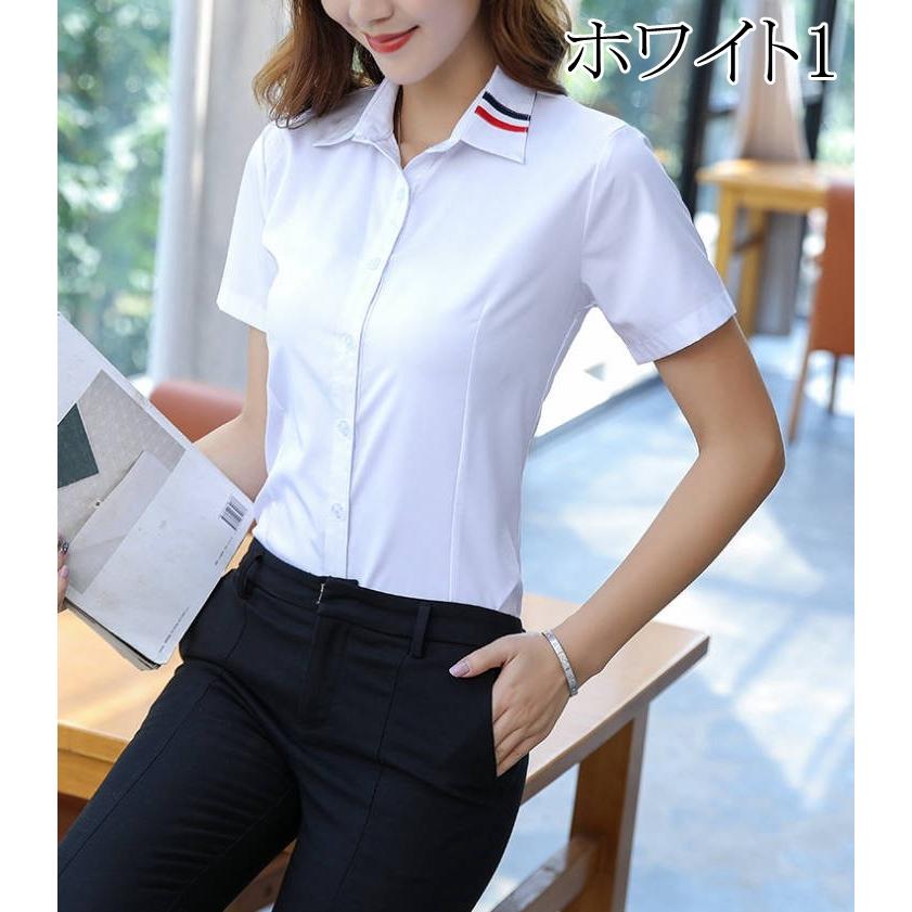 ブラウス レディース シャツ トップス 無地 ビジネス オフィス ｙシャツ スーツインナー フォーマル ホワイト スーツ 事務服 就活 代引不可 Glm13 ファッションリズム 通販 Yahoo ショッピング