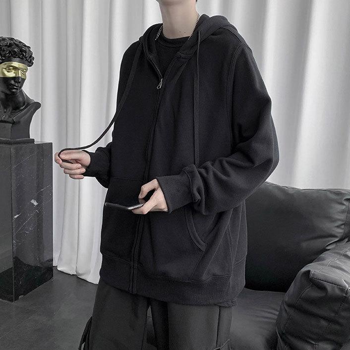 パーカー 新素材新作 メンズ ジップアップ トップス アウター ジャケット 無地 おしゃれ 長袖 秋 ファッション ルームウェア 運動着 冬 部屋着