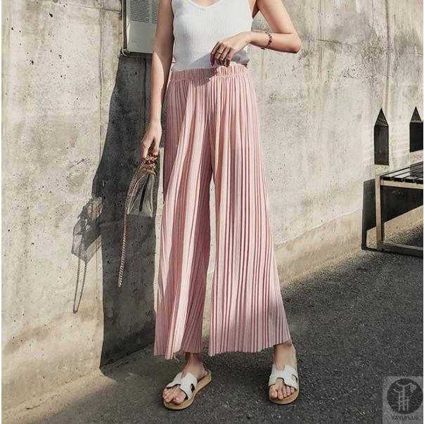 流行に リフレクト 柔らかプリーツ ウエスト総ゴム 綺麗め ガウチョパンツ ピンク 送料無料 早い者勝ち Mahatmaacademy Com