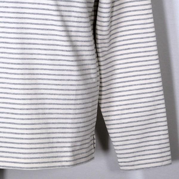 シナコバ SINACOVA メンズ 長袖ボーダー柄クルーネックTシャツ