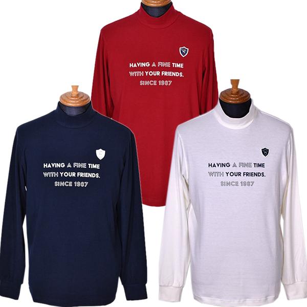 アダバット adabat メンズ 長袖ハイネックあったかシャツ インナー ゴルフウェア (アウトレット30%OFF) 通常販売価格:13200円