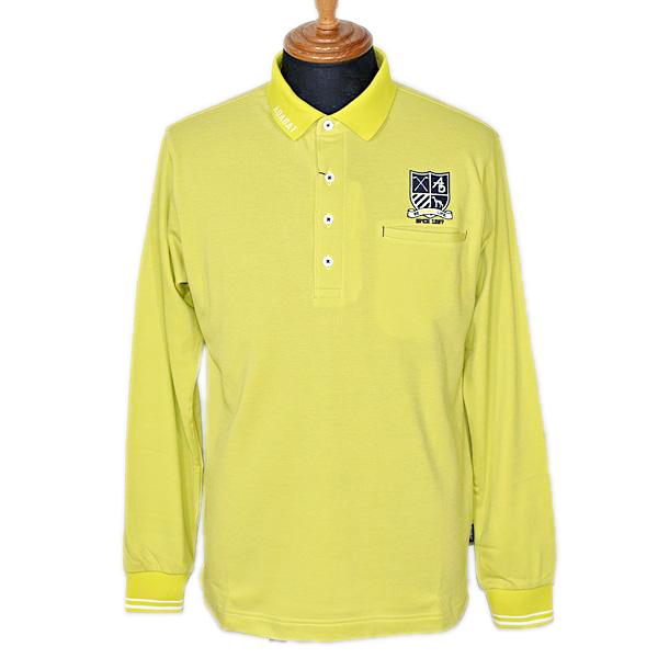 アダバット adabat メンズ 長袖胸ポケット付あったかポロシャツ ゴルフウェア 2023秋冬新作 通常販売価格:20900円