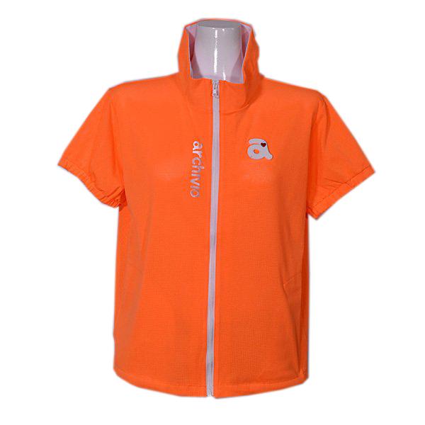 アルチビオ archivio レディース 半袖ハイネックフルジップブルゾン  