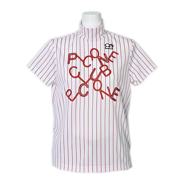 PICONE ピッコーネ ストライプ 刺繍 ポロシャツ Picone ポロワンピース