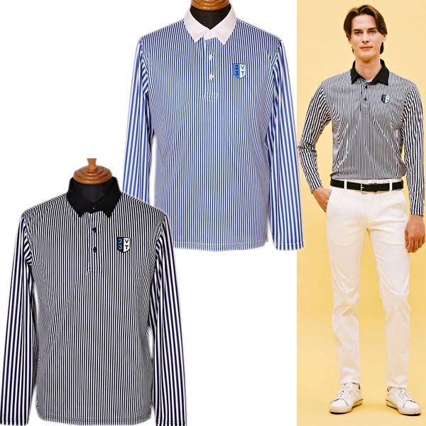 23区ゴルフ 23区golf メンズ ゴルフウェア 長袖ストライプ柄ポロシャツ Big 3l 4l メンズウエア Kkvtns02 シャツ 22春夏新作 200円 通常販売価格 ファッションスペースyokoya ゴルフウェア バーゲンで の