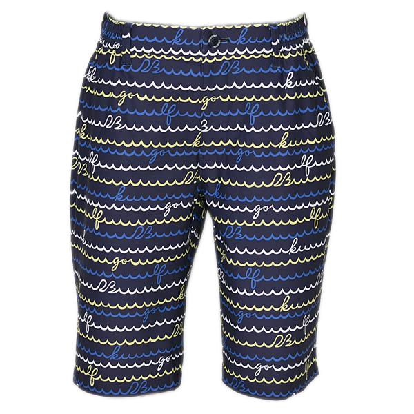 23区ゴルフ 23区GOLF メンズ ウエストゴムウェーブロゴボーダー柄ストレッチショートパンツ(BIG) ハーフパンツ ゴルフウェア 2023春夏新作 通常販売価格:24970円(12984円)