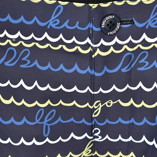 23区ゴルフ 23区GOLF メンズ ウエストゴムウェーブロゴボーダー柄ストレッチショートパンツ(BIG) ハーフパンツ ゴルフウェア 2023春夏新作 通常販売価格:24970円 23区GOLF 23区ゴルフ メンズ ハーフパンツ ゴルフウェア 股下 UVカット性