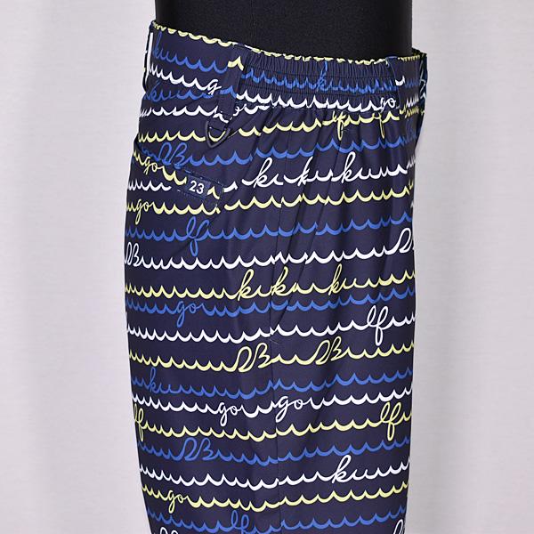 23区ゴルフ 23区GOLF メンズ ウエストゴムウェーブロゴボーダー柄ストレッチショートパンツ(BIG) ハーフパンツ ゴルフウェア 2023春夏新作 通常販売価格:24970円 23区GOLF 23区ゴルフ メンズ ハーフパンツ ゴルフウェア 股下 UVカット性