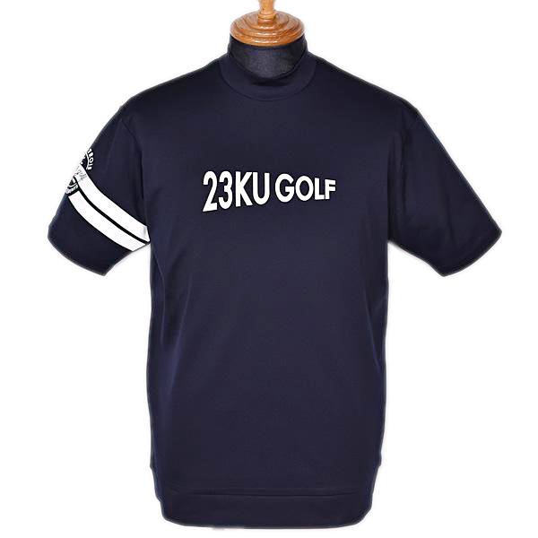 23区ゴルフ 23区GOLF メンズ 半袖ライトダンボールニットモックネックシャツ ゴルフウェア 2023春夏新作 通常販売価格:16940円