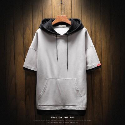 スウェット メンズ プルオーバー トレーナー 半袖 薄手 夏用 学生 シンプル フード付き スウエットパーカー フーデット カジュアル 大きいサイズ Fy7474 Fashion Ya 通販 Yahoo ショッピング