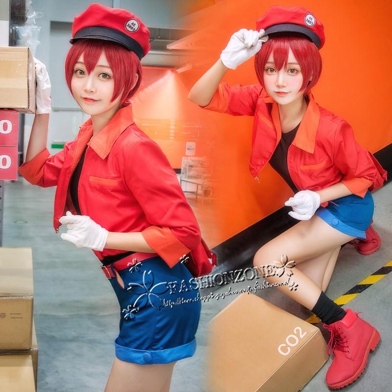 はたらく細胞 赤血球 風コスプレ衣装 ハロウィン 変装 仮装 コスチューム 大人 Cosplay イベント アニメ クリスマス Cos012 Fashion Zone 通販 Yahoo ショッピング