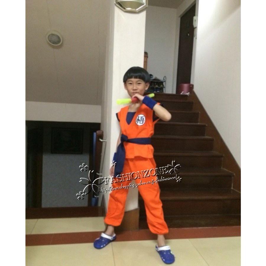 ドラゴンボール 孫悟空 風 コスプレ衣装 ウィッグ カカロット 子供服 ハロウィンコスチューム Dragon Ball ハロウィーン変装 仮装halloween特集 Cos062 Fashion Zone 通販 Yahoo ショッピング
