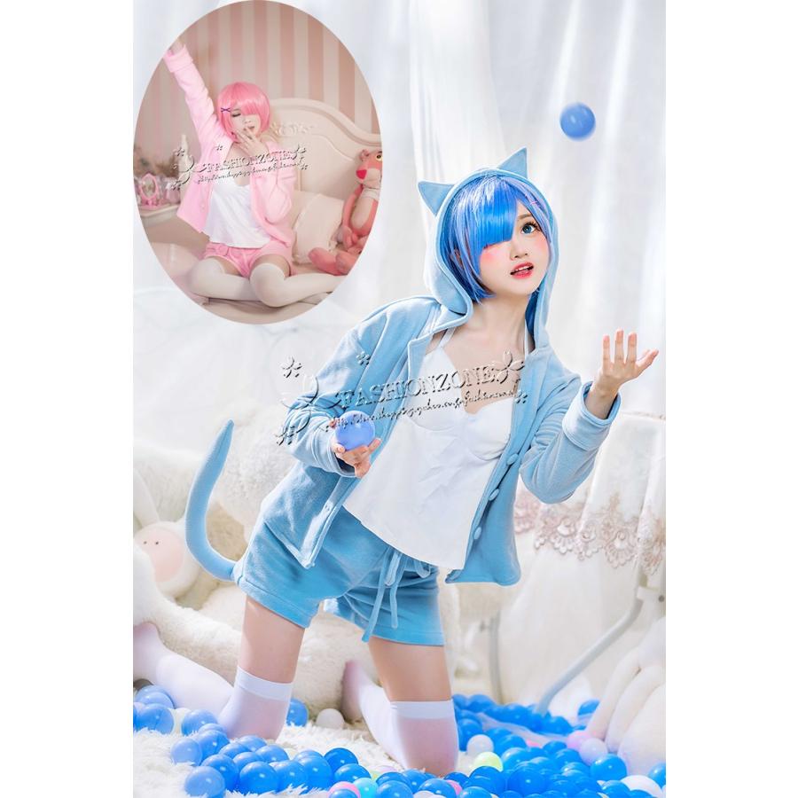 Re ゼロから始める異世界生活 レム ラム 風 コスプレ部屋着 パジャマ ウィッグ 上下セットcosplay パーティー イベント ハロウィン舞台服 仮装 Cos594 Fashion Zone 通販 Yahoo ショッピング