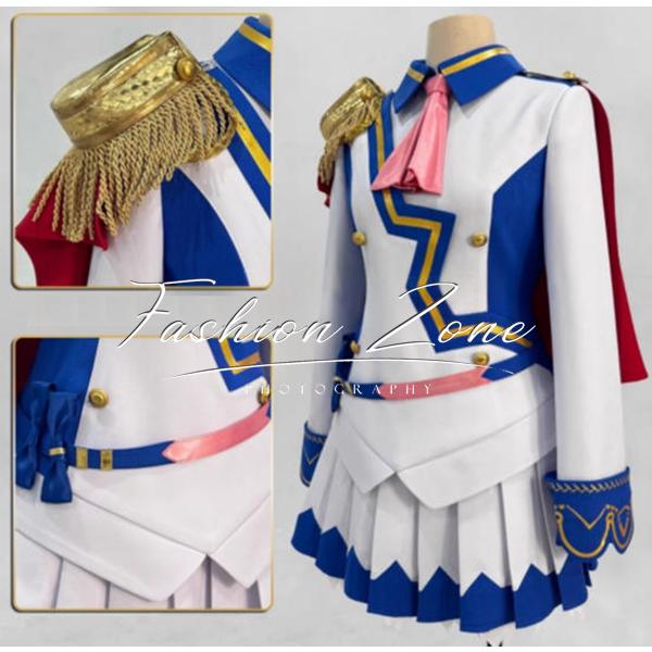 ウマ娘 プリティーダービー 風 トウカイテイオー 勝負服 コスプレ衣装 ウィッグ 靴 cosplay ハロウィン 演出服 変装_5