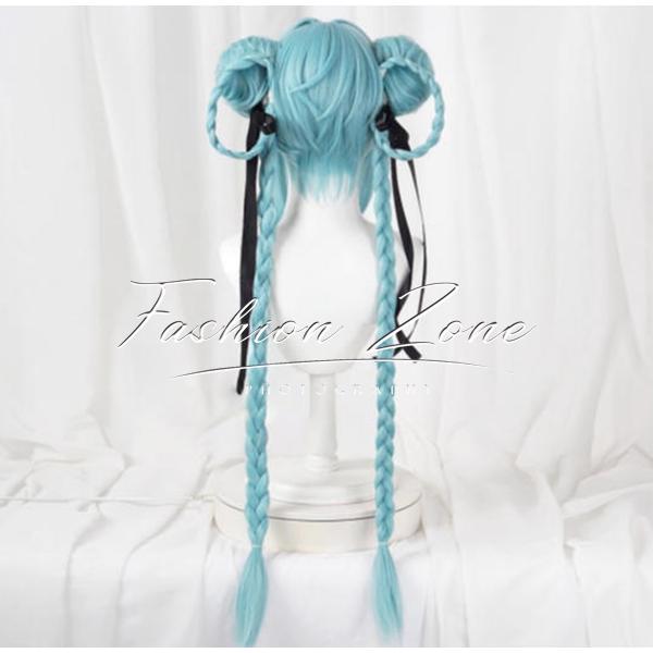 初音ミク 風 ゾンビ   コスプレ衣装 ウィッグ cosplay ハロウィン 演出服 変装の画像