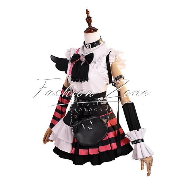 VTuber ホロライブ hololive 風 兎田ぺこら 堕天使パンク風 コスプレ衣装 ウィッグ cosplay ハロウィン 演出服 変装_2
