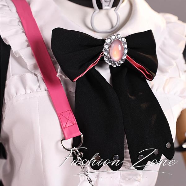 VTuber ホロライブ hololive 風 兎田ぺこら 堕天使パンク風 コスプレ衣装 ウィッグ cosplay ハロウィン 演出服 変装_7