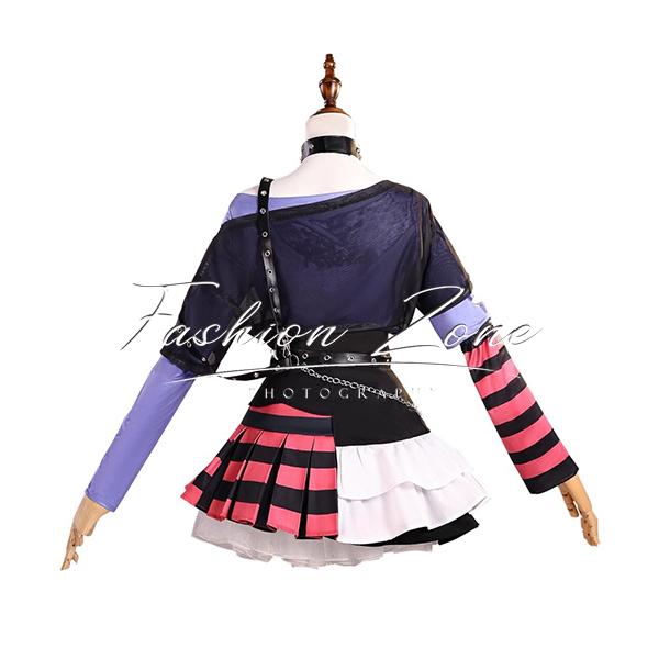 VTuber ホロライブ hololive 風 兎田ぺこら 堕天使パンク風 コスプレ衣装 ウィッグ cosplay ハロウィン 演出服 変装_5