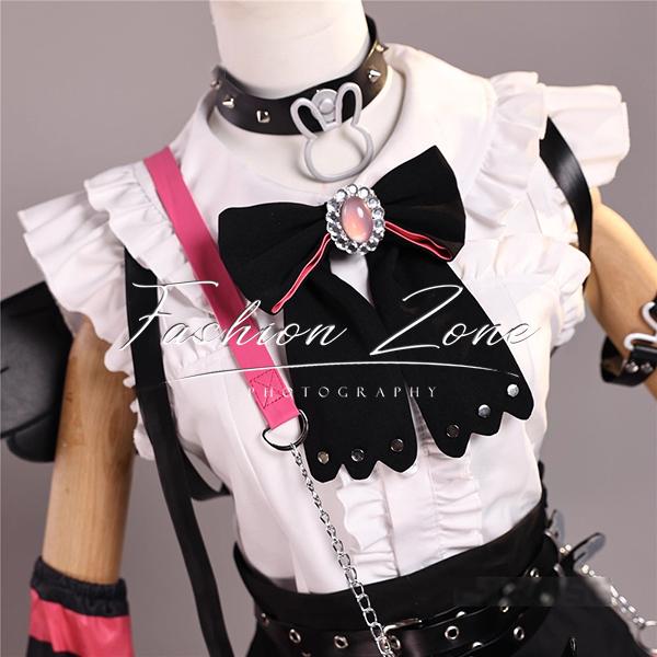 VTuber ホロライブ hololive 風 兎田ぺこら 堕天使パンク風 コスプレ衣装 ウィッグ cosplay ハロウィン 演出服 変装_6
