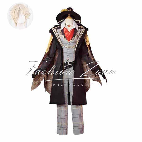 送料無料◇IdentityV 第五人格 風 探鉱者 梟徒 コスプレ衣装 ウィッグ