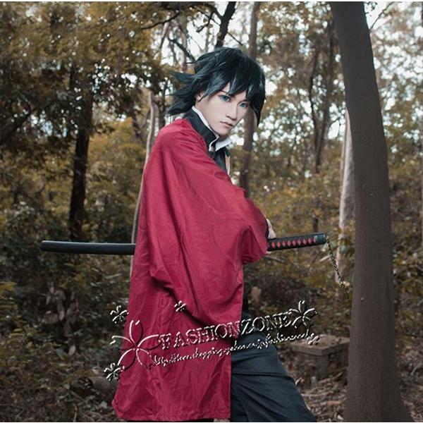 鬼滅の刃 風 冨岡義勇 コスプレ衣装 ウィッグ靴 道具 武器 刀 cosplay