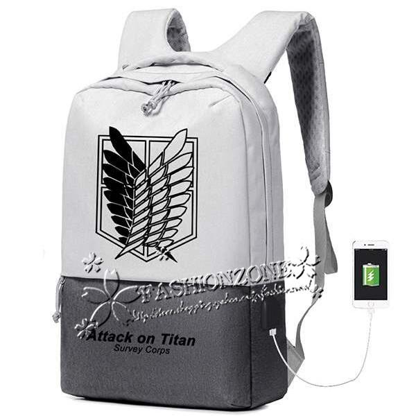 19新品 進撃の巨人 風 自由の翼 コスプレ リュックサック 人気 高校生 通学 男女兼用リュックサック ペアルック ランドセル 柔らかな質感の