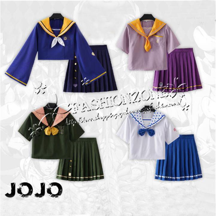 ジョジョの奇妙な冒険オリジナルjkシリーズ女子制服プリーツセーラー服学園風日常制服 Dxk Fashion Zone 通販 Yahoo ショッピング
