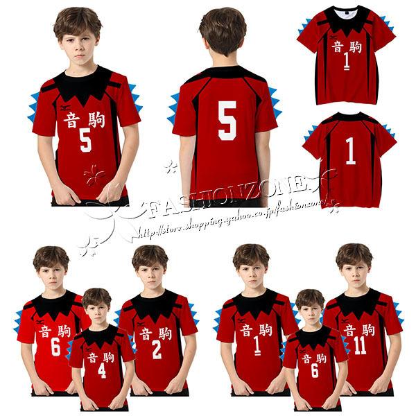 ハイキュー Haikyuu 音駒高校 Tシャツ 子供 用 夏服 半袖 普段着 スポーツ 男女兼用日常服 Dxk Fashion Zone 通販 Yahoo ショッピング