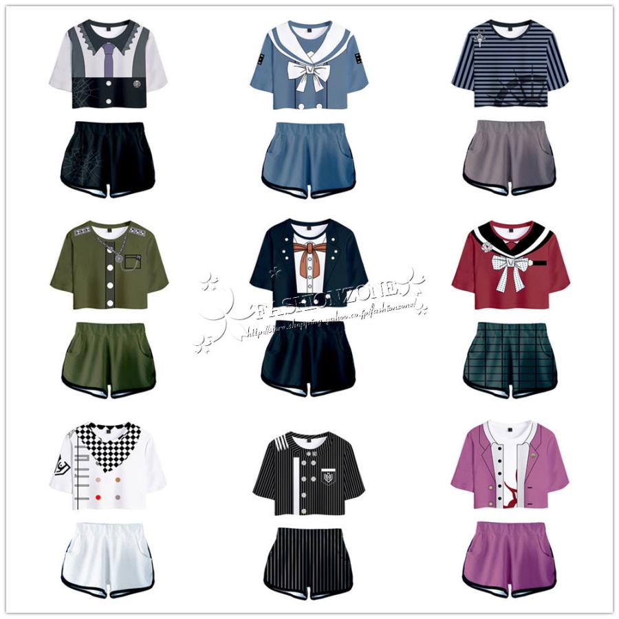 ダンガンロンパ 希望の学 と絶望の高校生 親子成人子供tシャツ半ズボン上下セットパジャマスポーツスーツ ハロウィン仮装変装コスチュームセクシー へそを出す Dxk Fashion Zone 通販 Yahoo ショッピング