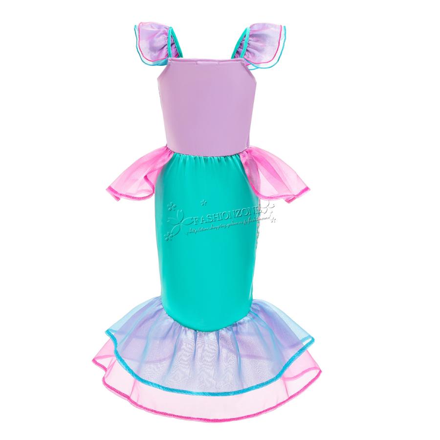 子供服 プリンセスドレス 人魚姫 リトルマーメイド アリエル 風 子供服 プリンセスドレス 人魚姫 リトルマーメイド アリエル 風