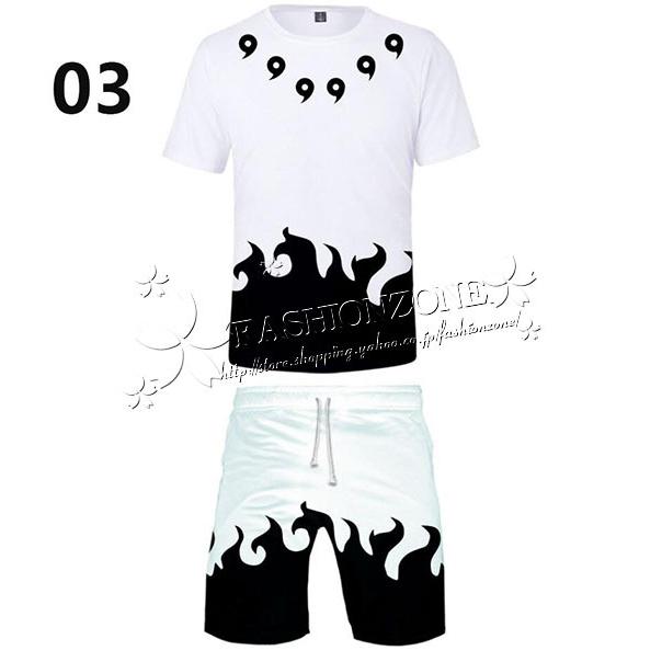 NARUTO -ナルト- 風 コスプレ衣装 親子服 上下セット半袖 Tシャツ