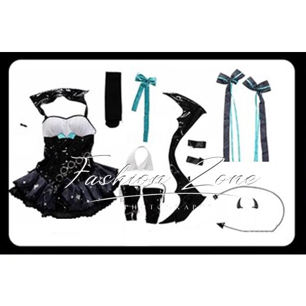 初音ミク×ラスカル 悪魔 コスプレ衣装 ウィッグ 靴 武器 cosplay 初音ミク×ラスカル 悪魔 コスプレ衣装 ウィッグ 靴 武器 cosplay