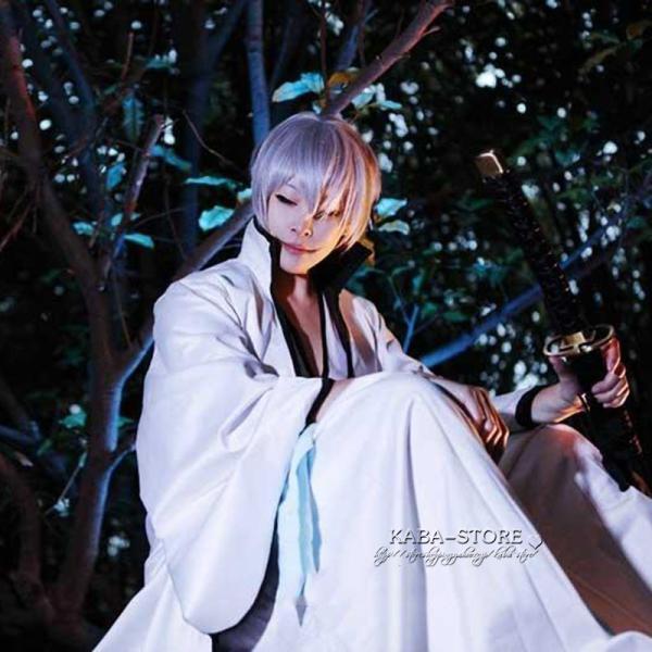 送料無料◆BLEACH 風 市丸 ギン コスプレ 衣装 ウィッグ cosplay コスチューム パーティーグッズ ハロウィン変装 仮装｜fashionzone｜04