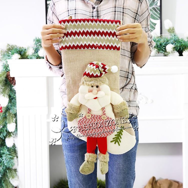 クリスマスソックス お菓子袋 靴下 クリスマスブーツ プレゼント袋 サンタクロース 雪だるまクリスマスイブのりんごの靴下 Sdlws003 Fashion Zone 通販 Yahoo ショッピング