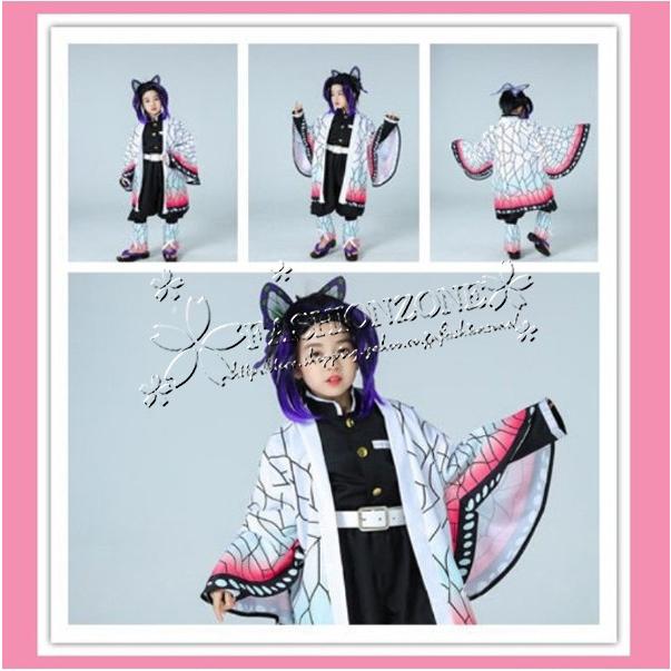 子供用 鬼滅の刃 風 胡蝶しのぶ栗花落 カナヲ 竈門禰豆子 竈門炭治郎