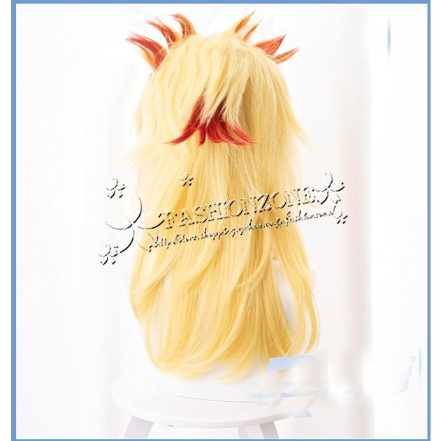 コスプレ鬼滅の刃風子供用大人用煉獄杏寿郎衣装ウィッグ靴道具刀鬼殺隊